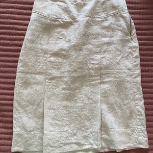 Orvis Linen Knee Length Skirt